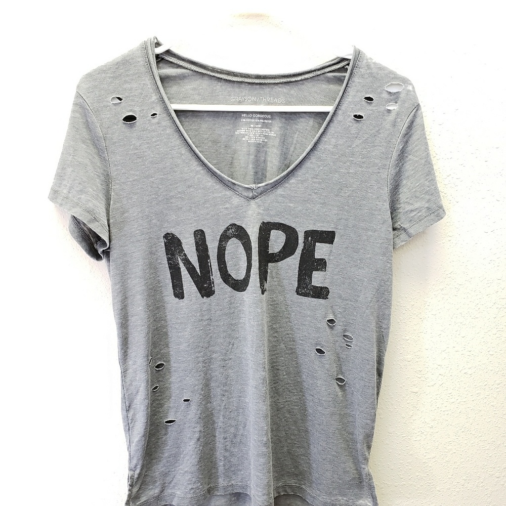 Grayson threads nope tshirt